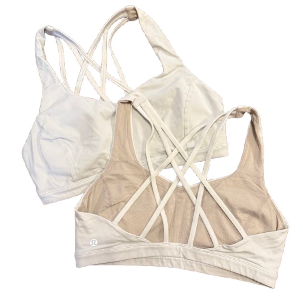 Women's 10 Lululemon Free to Be Serene Bra *Light Support, C/D Cup Bundle of 2